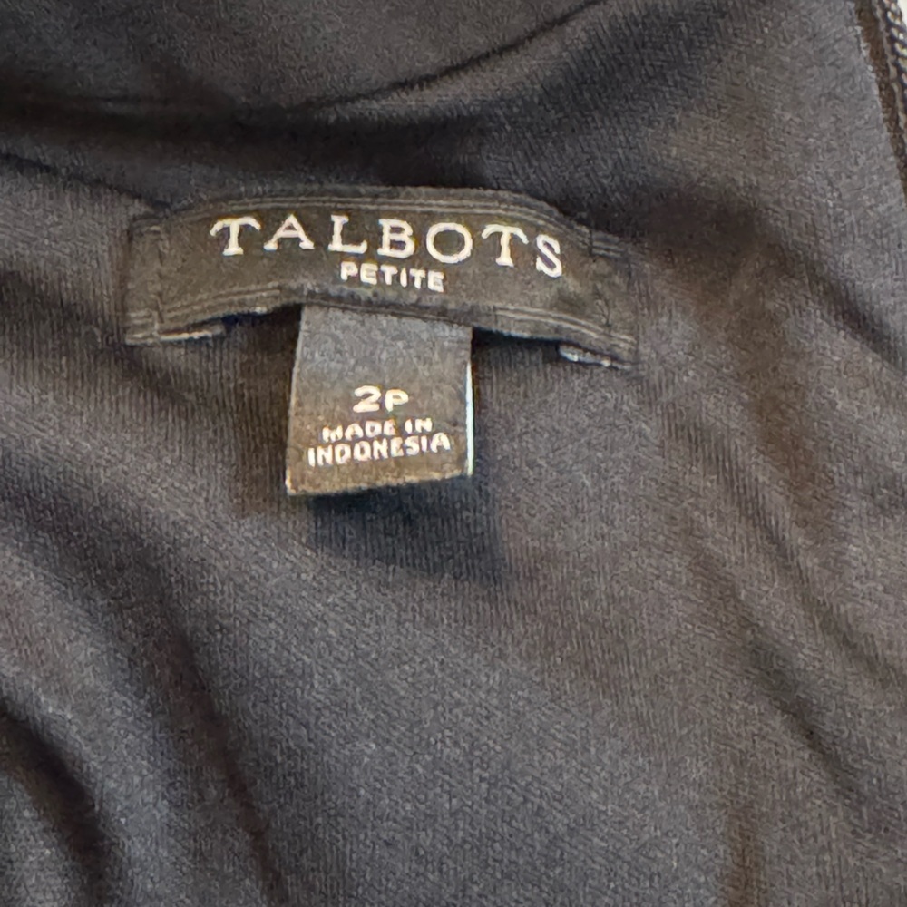 Talbots Black and White Checkered Midi Dress - Picture 7 of 7